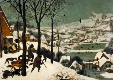  Renaissance Malerei - die Jäger im Schnee Flämisch Renaissance Bauer Pieter Bruegel der Ältere